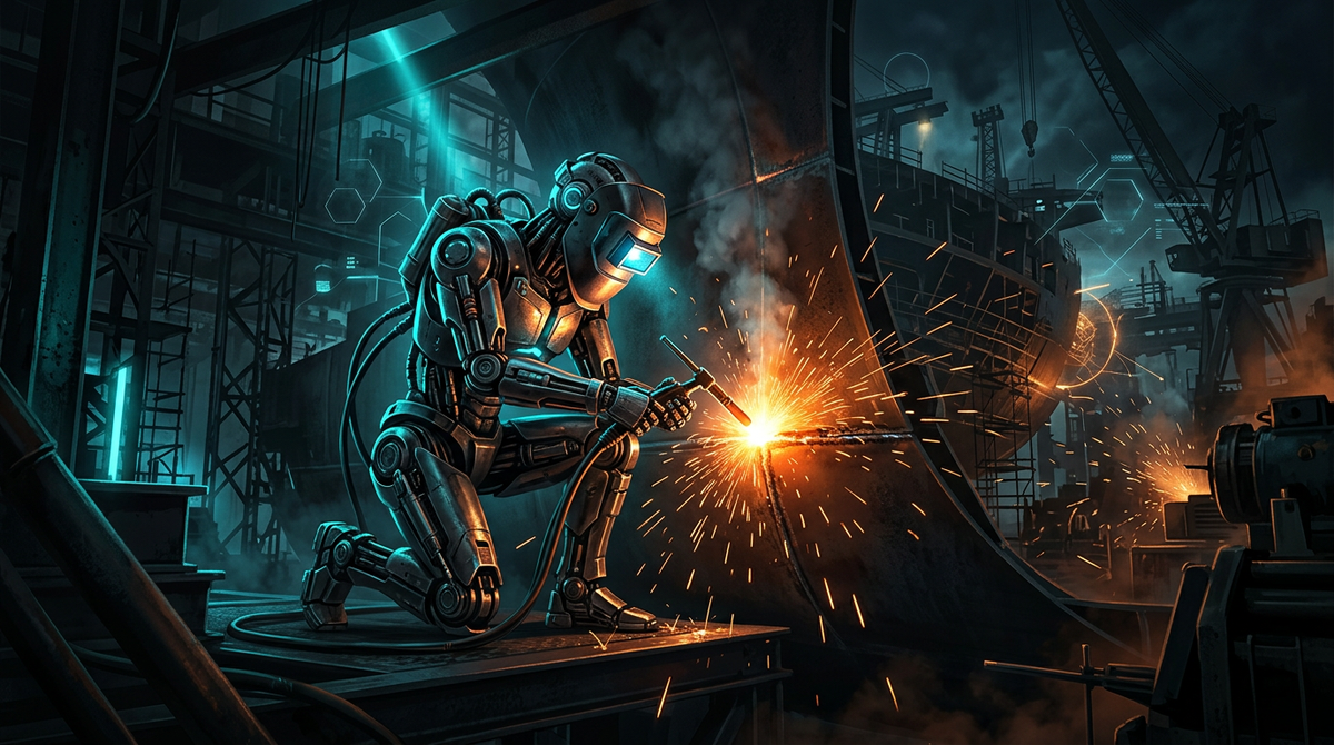 Beyond the Hype: Humanoid Robots Get to Work in Shipyard Welding