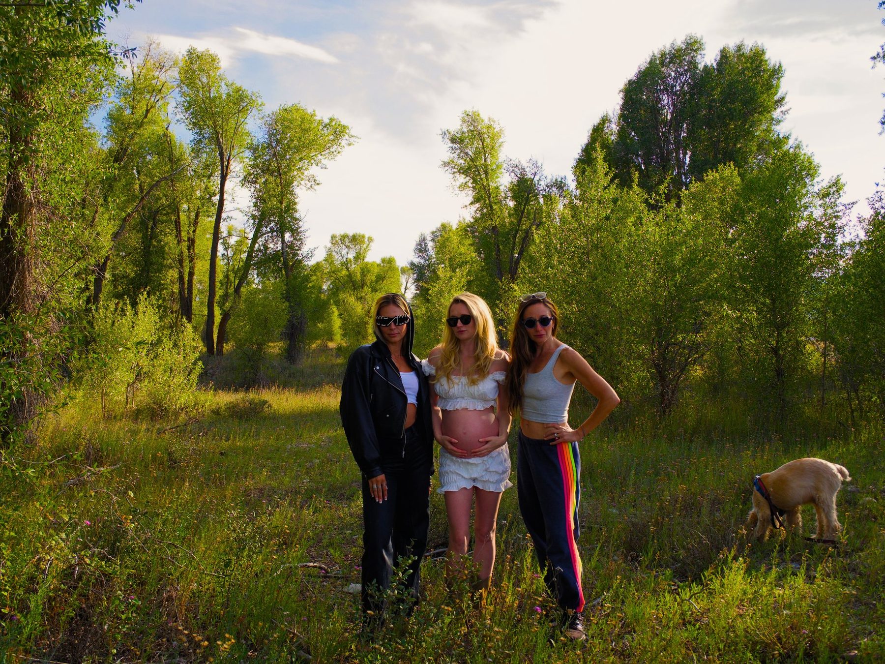 From Kara Hobby’s Wilson Mom summer: three women in a summer meadow