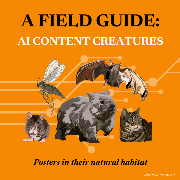 A Field Guide: AI Content Creatures
