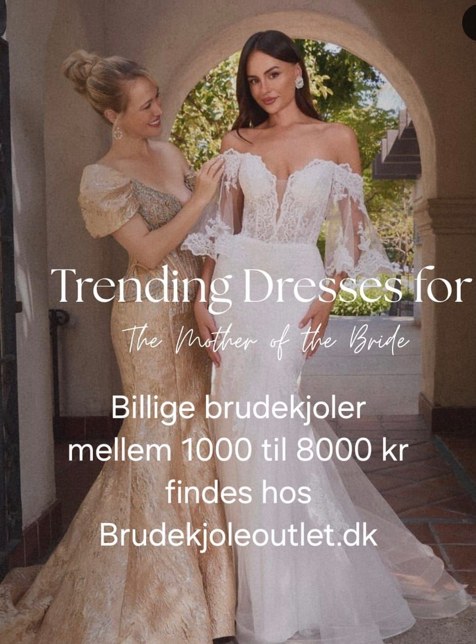 Billige brudekjoler fra en dansk butik