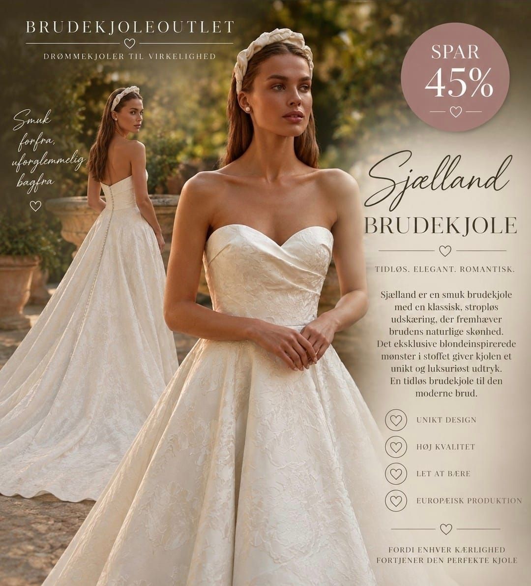Sjælland brudekjoler by budget and dreams