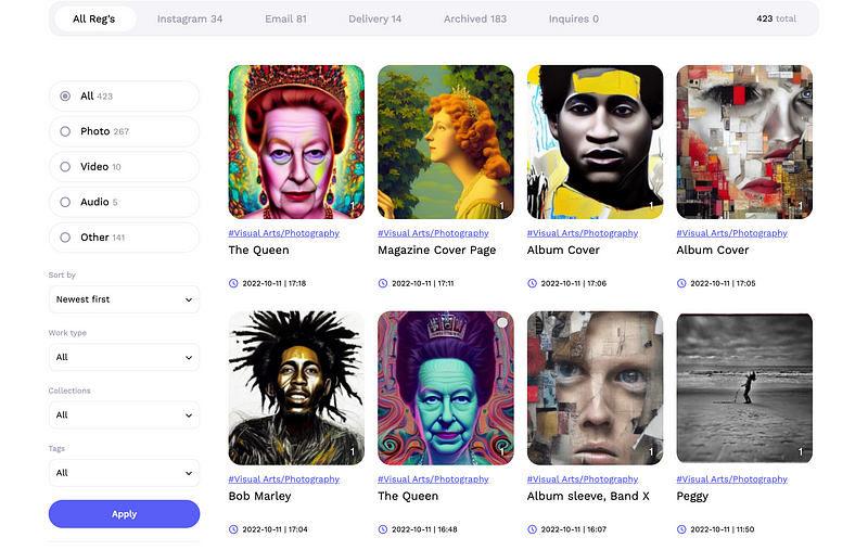 Passport for Creative Work