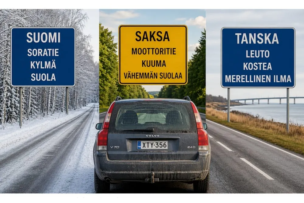 Auton käyttöolosuhteiden vaikutus kuntoon ja huoltotarpeisiin