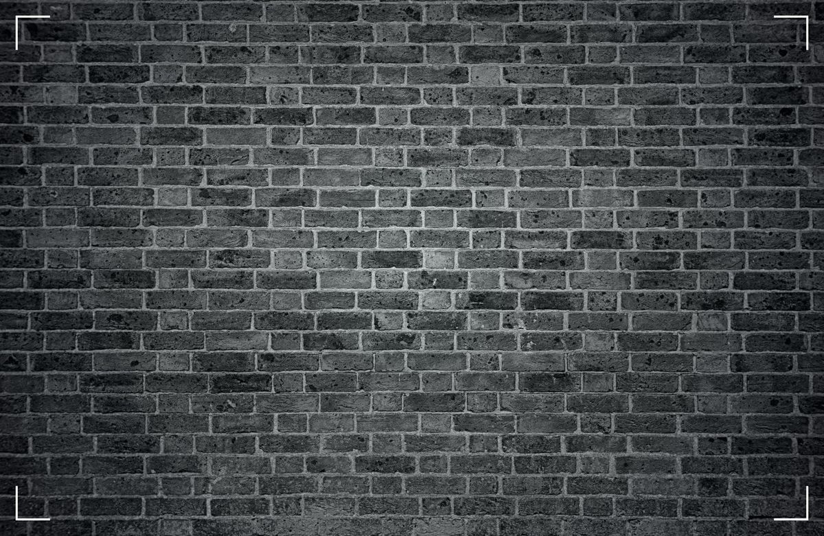 A wall of old, red bricks;