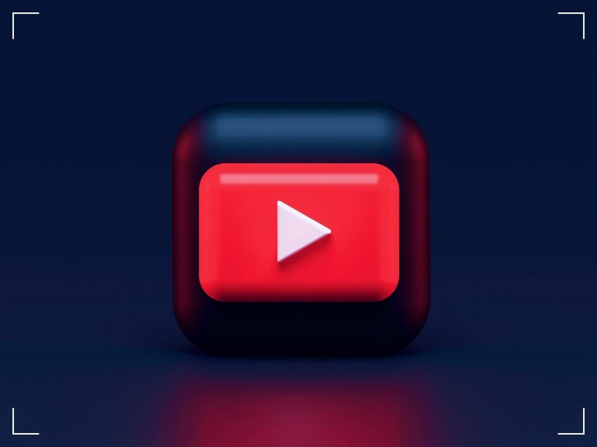 YouTube Logo on a black background.