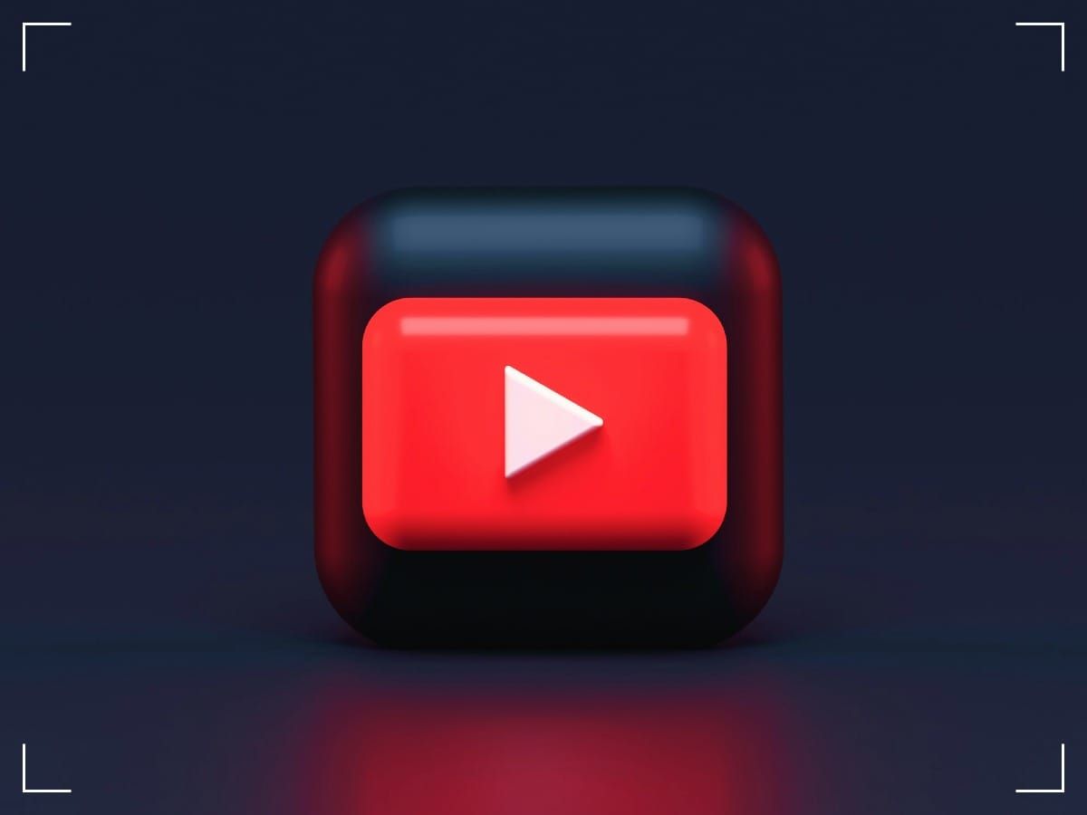 YouTube Logo on a black background.