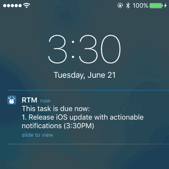 iOS notifications