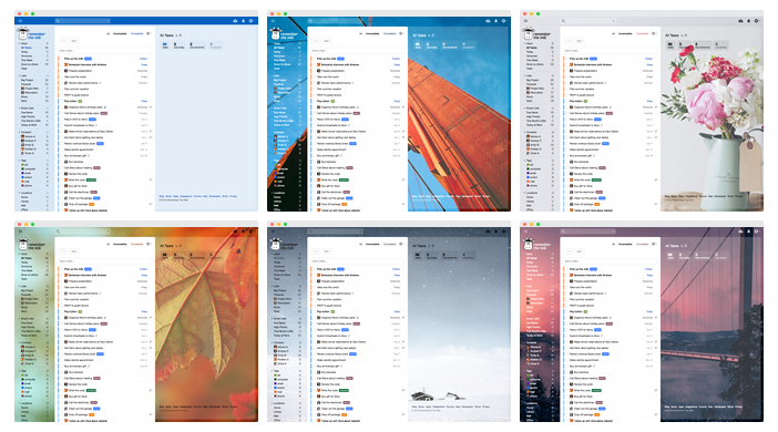 Themes screenshots