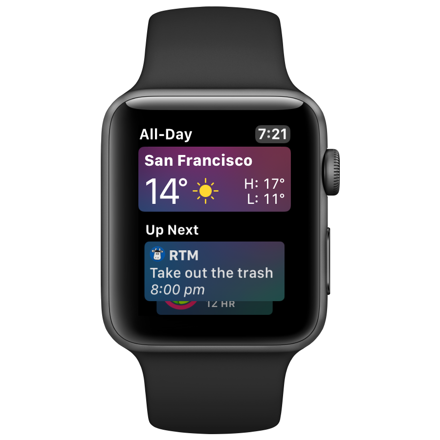Siri watch face