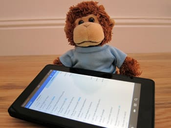 Bob T. Monkey tests Remember The Milk on the Kindle Fire