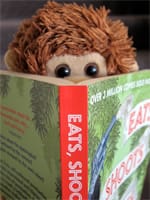 Bob gets his nose stuck in a library book