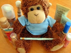 Bob T. Monkey needs a lot of makeup to look this good