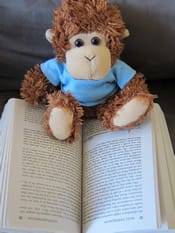 Bob T. Monkey gets into the habit of reading