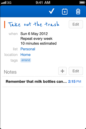 Task view