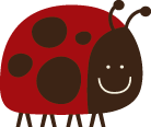 A bug. Don't worry, we don't squish the pretty ones.