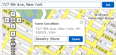 Adding a location by address