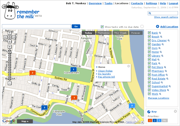 Locations feature