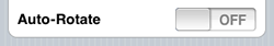 Toggle auto-rotation setting