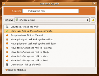 Remember The Milk for Deskbar Applet