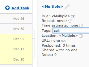Task connections