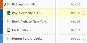 List view