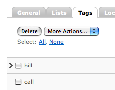 Tag management