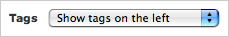 Tag settings