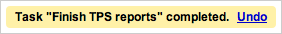 Undo task completion