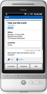 View task screen