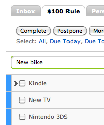 $100 Rule list