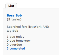 'Boss Bob' Smart List