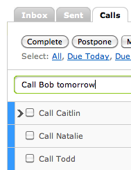 Smart List for calls