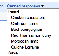 Canned Responses in Gmail