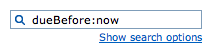 Search for dueBefore:now
