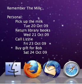 Remember The Milk with GeekTool