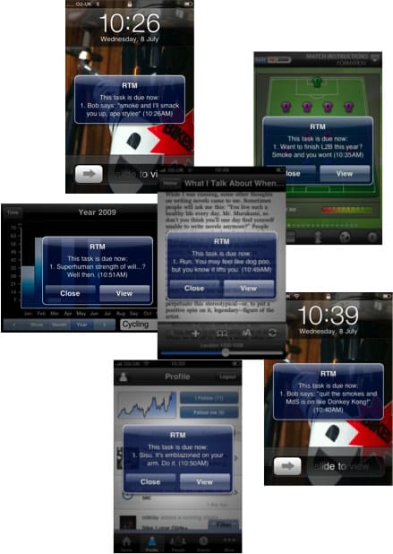 Push Notification motivators