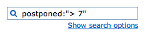 Postponed search