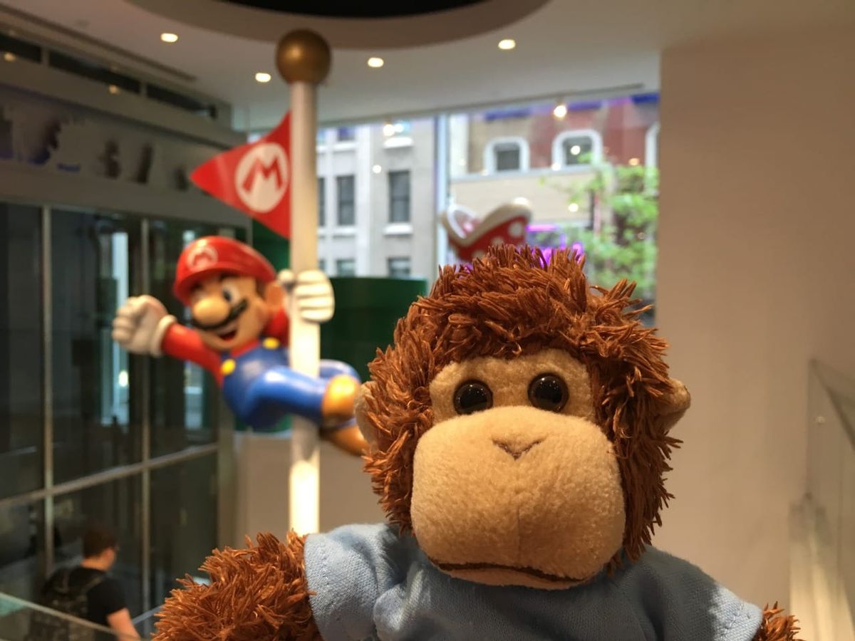 Bob T. Monkey with Super Mario