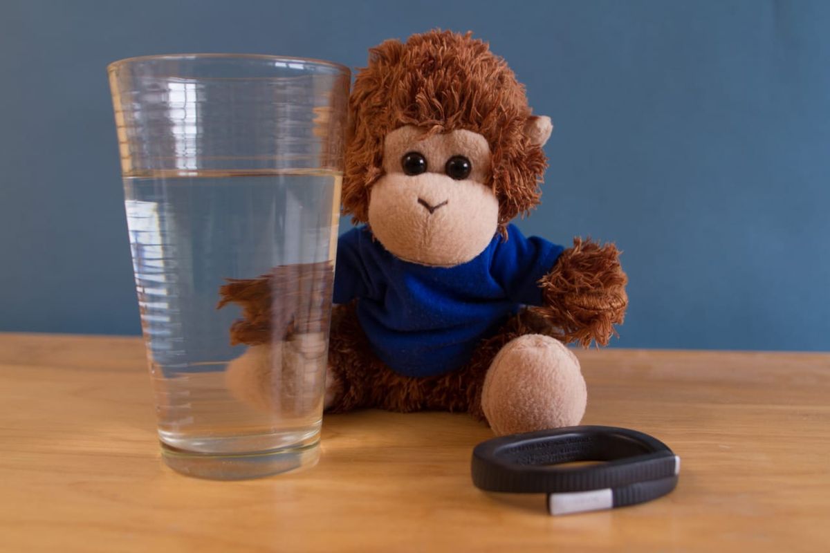 Bob's working on his water-drinking habit