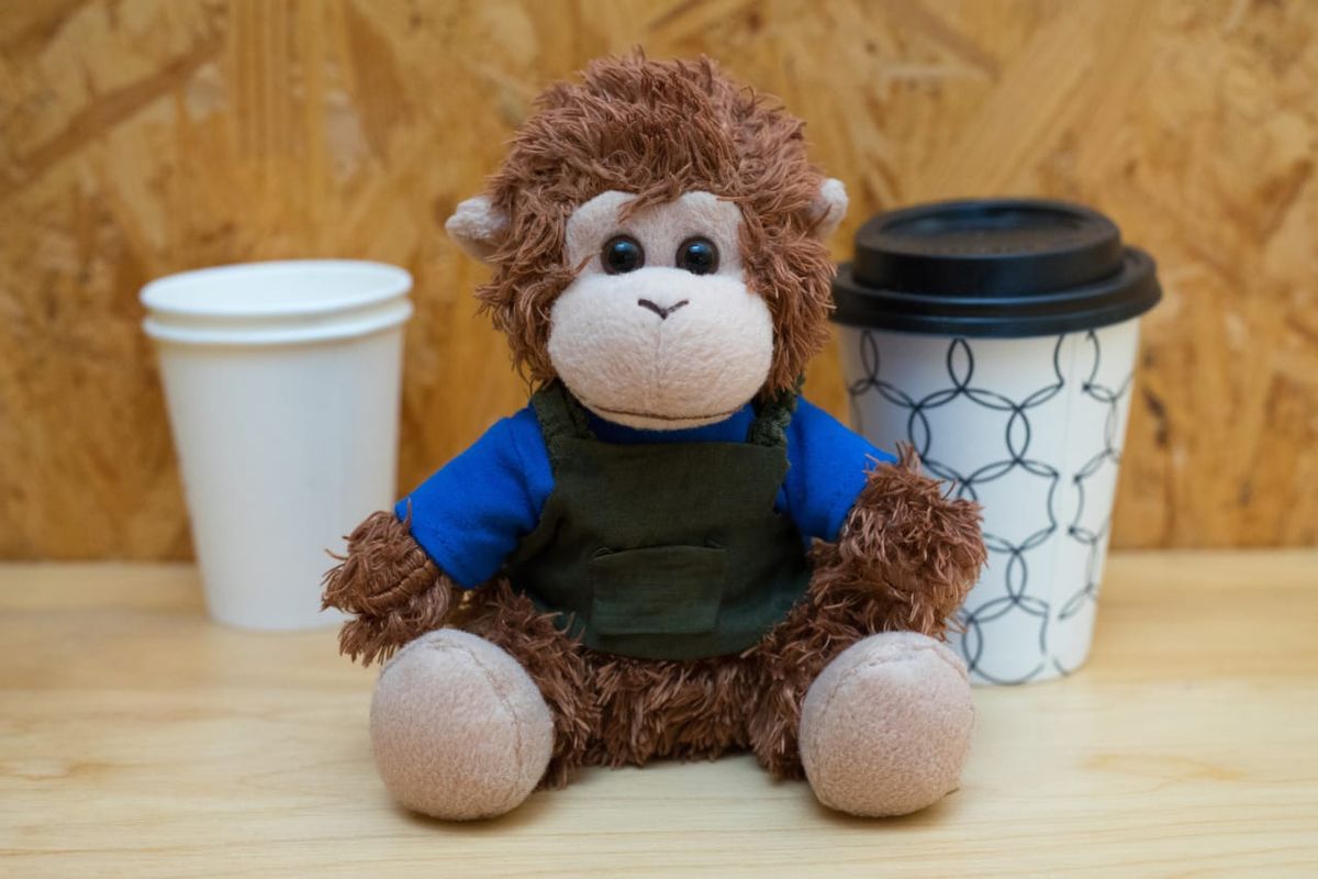Bob T. Monkey, purveyor of fine coffee
