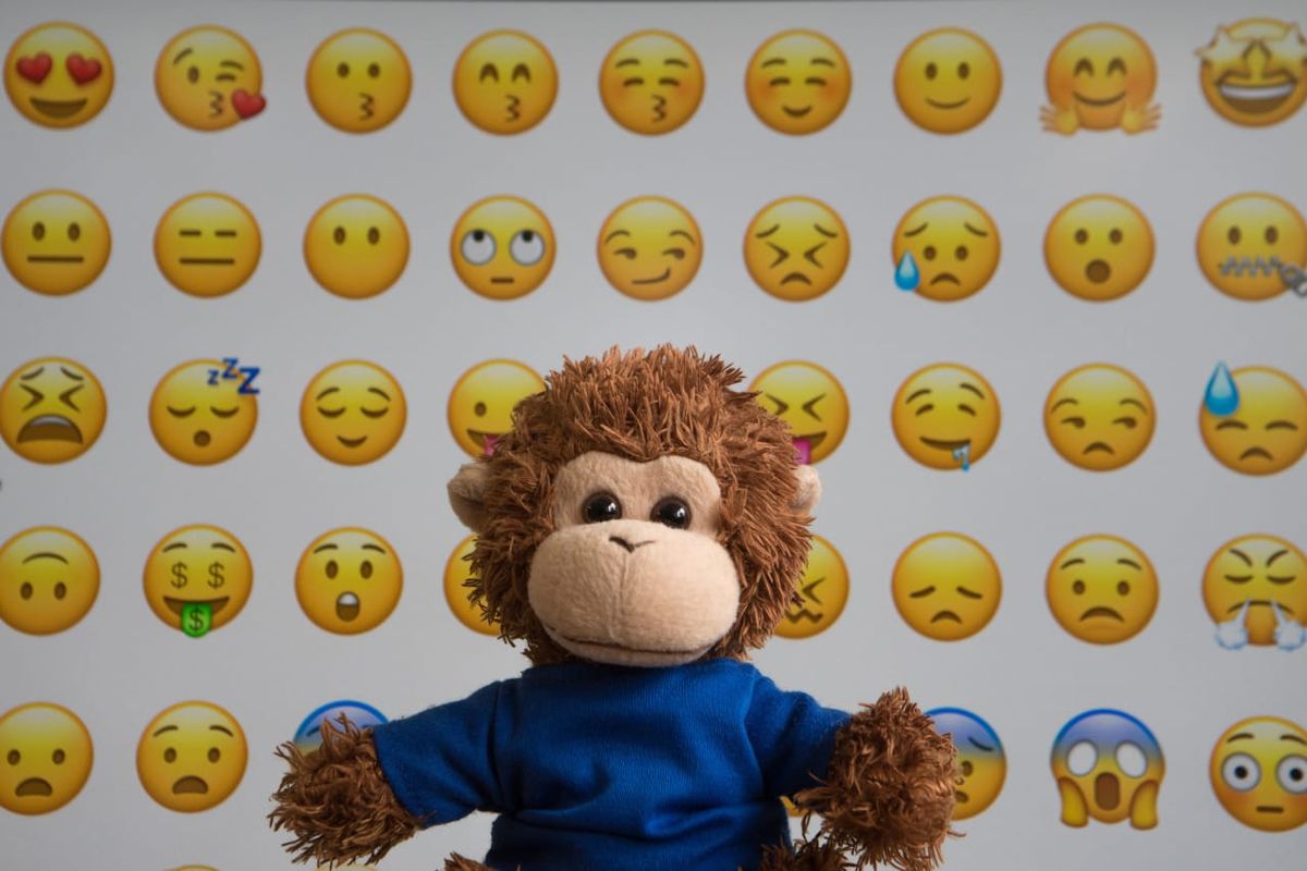 Bob T. Monkey with emojis