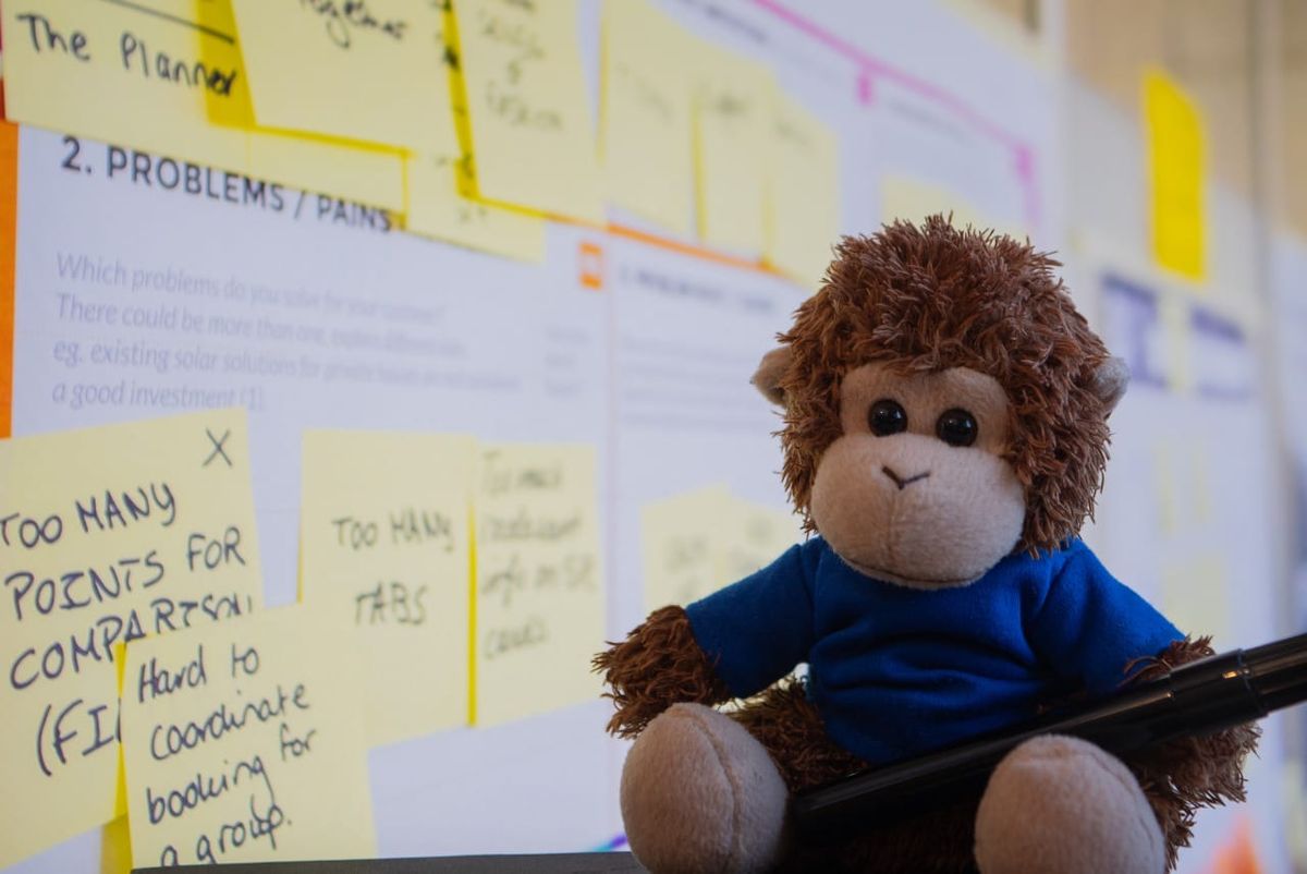 Bob T. Monkey plans a sprint
