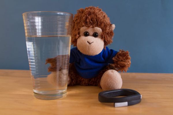 Bob's working on his water-drinking habit