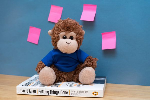 Bob T. Monkey brushes up on his GTD and kanban