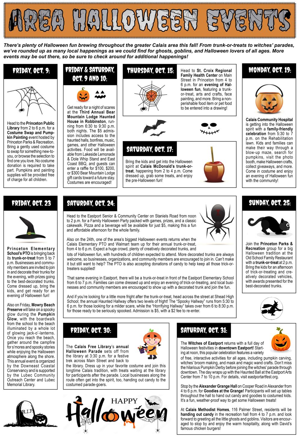 Area Halloween Events!