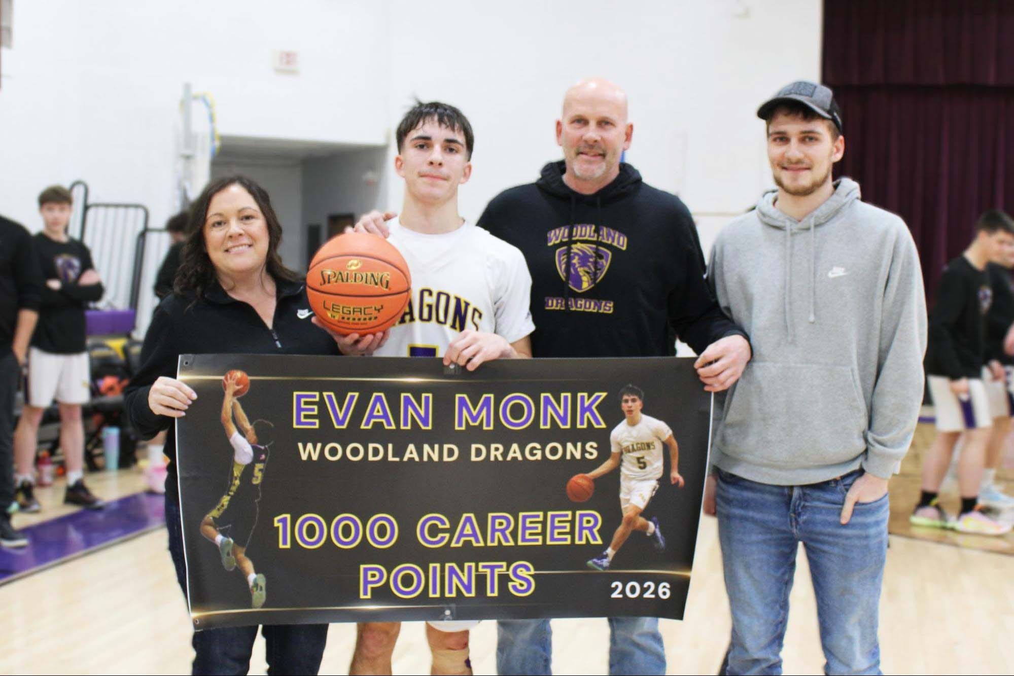 Woodland’s Evan Monk Joins Elite Scoring Club