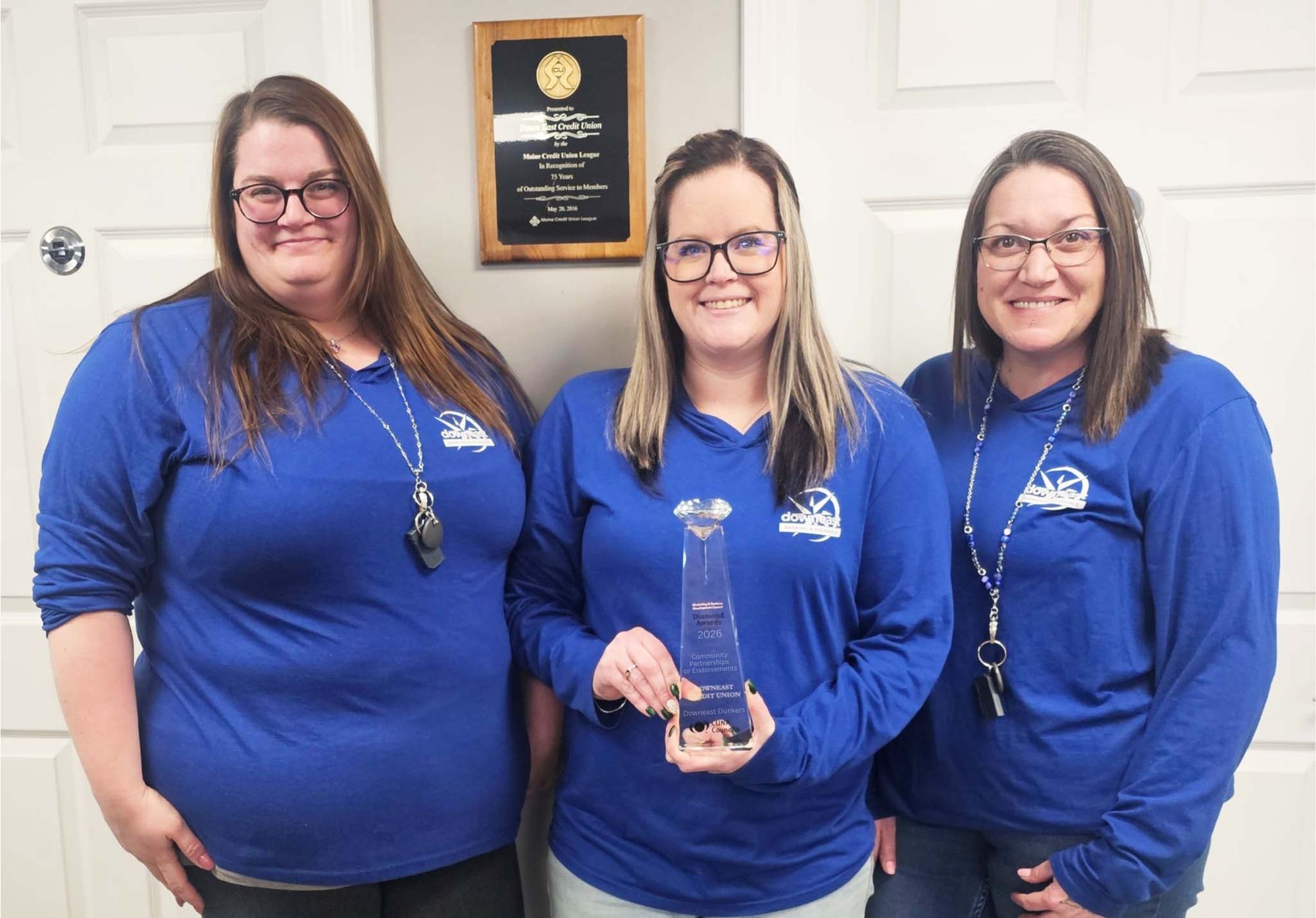 Downeast Credit Union Shines with  2026 Diamond Award for Community  Partnership Excellence