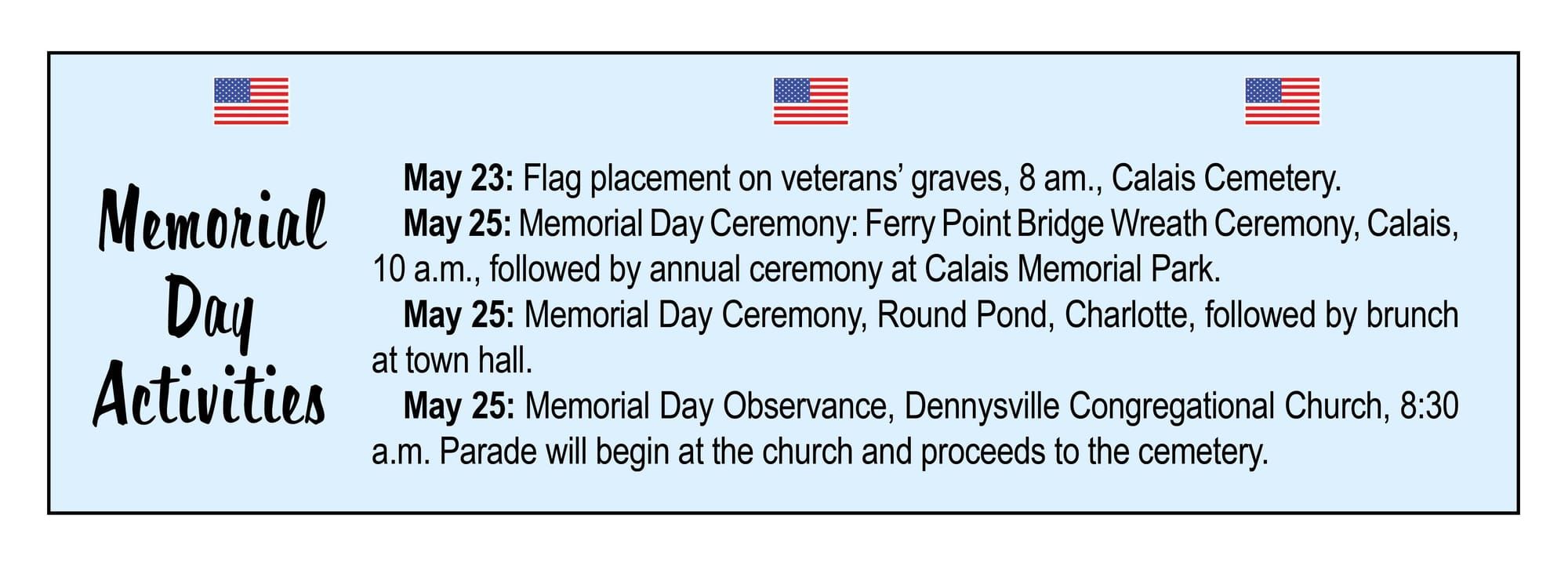 Memorial Day Activities