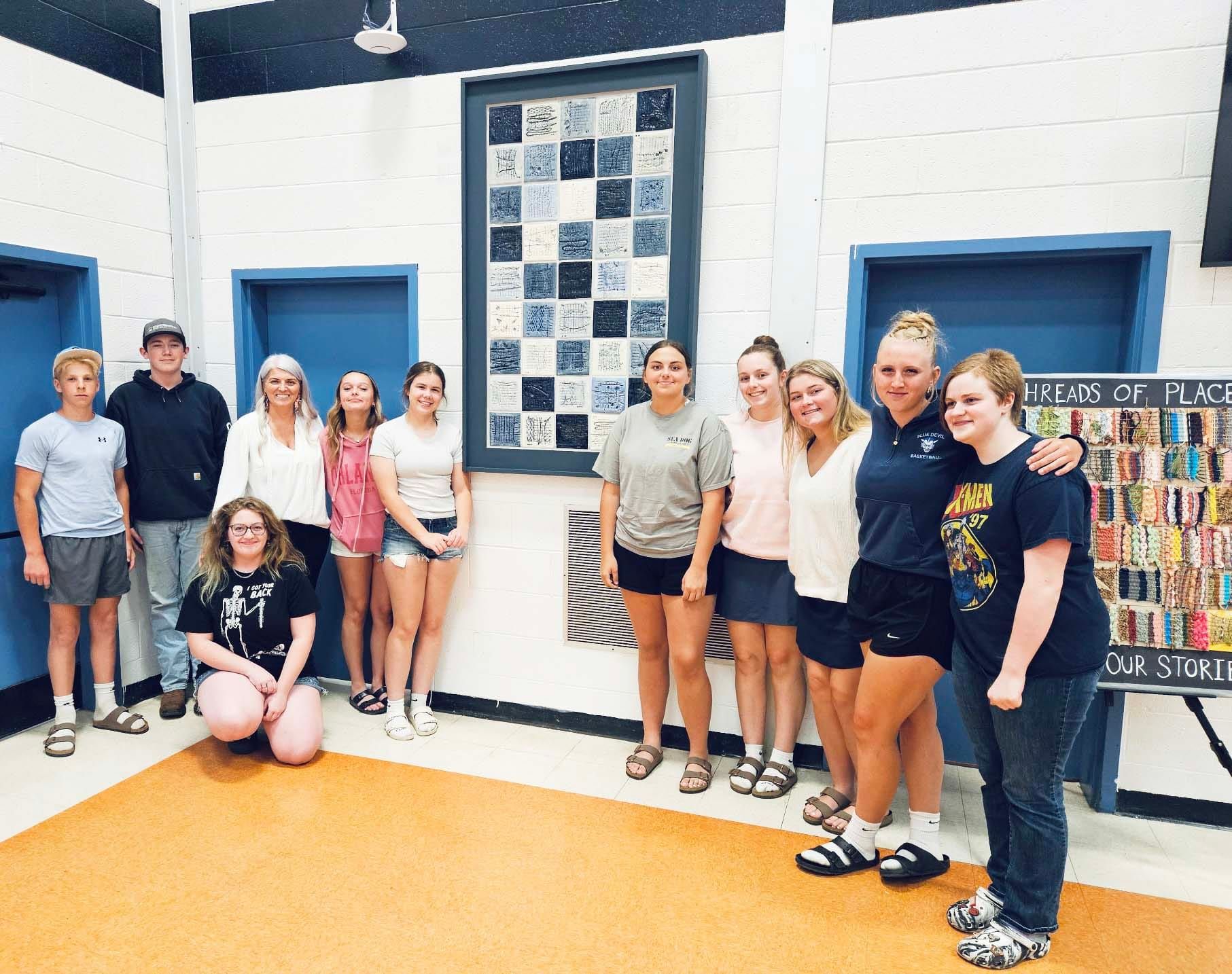 Students Celebrate Community Through Art at Threads of  Place Reveal Night