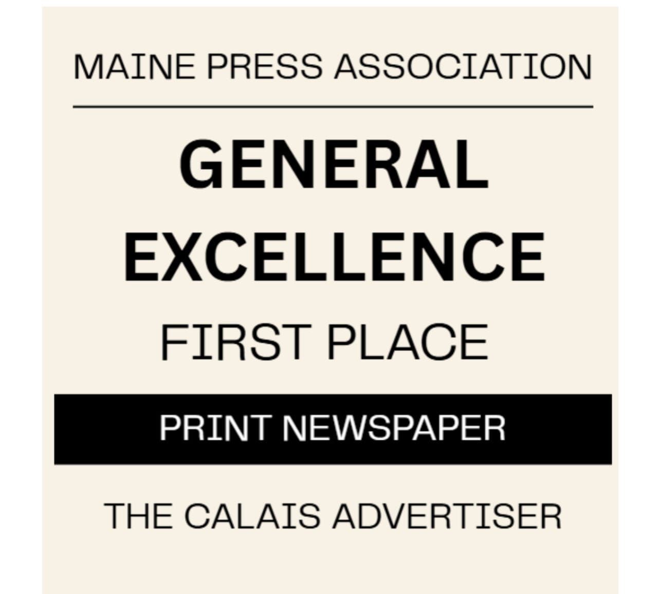 The Calais Advertiser Wins Top Maine Press Association Award